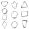 CookieCutter.com 10 Piece Geometric Cookie Cutter Set Rectangle, Square, Heart, Hexagon, Pentagon, Triangle, Diamond, Circle, Metal Shapes Made in USA, Silver